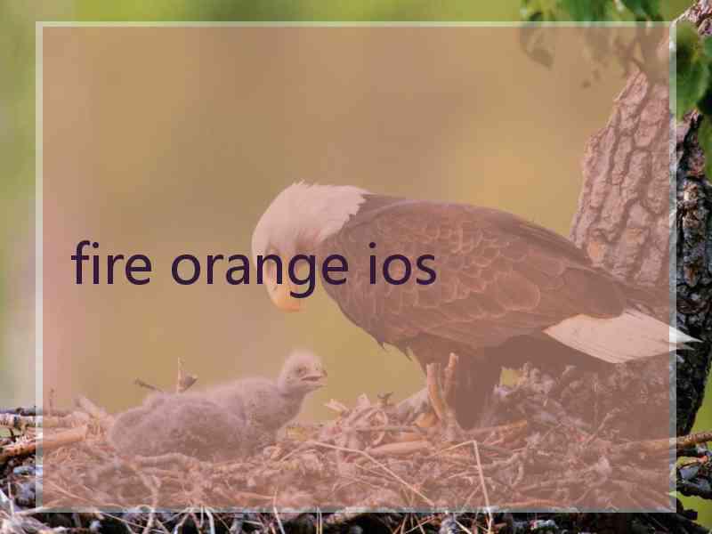 fire orange ios