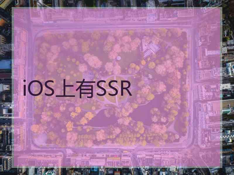 iOS上有SSR