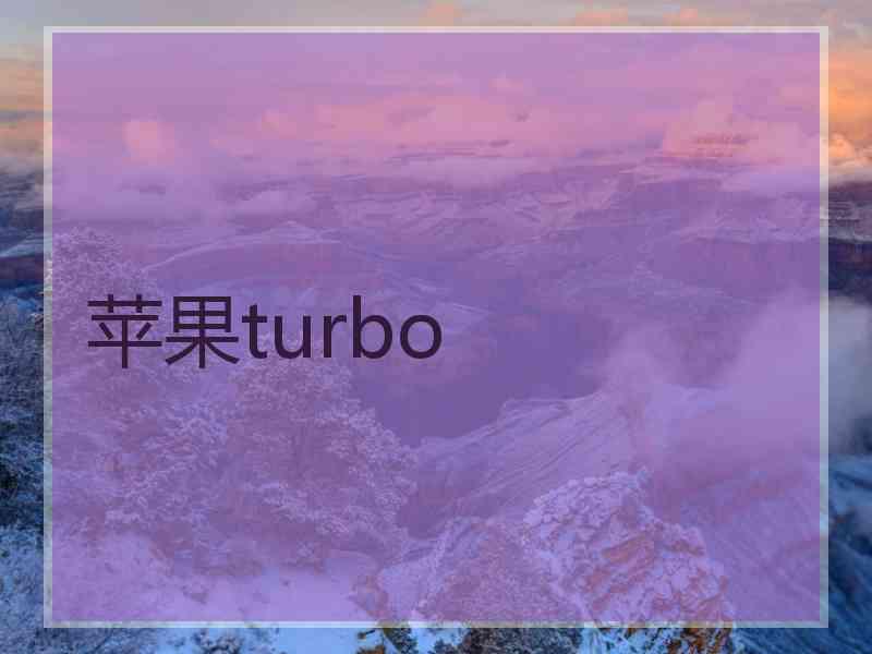 苹果turbo