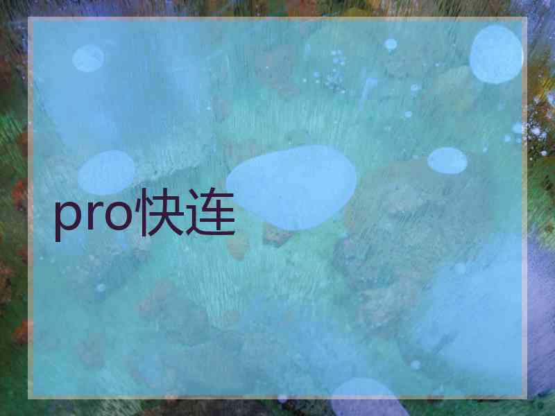 pro快连