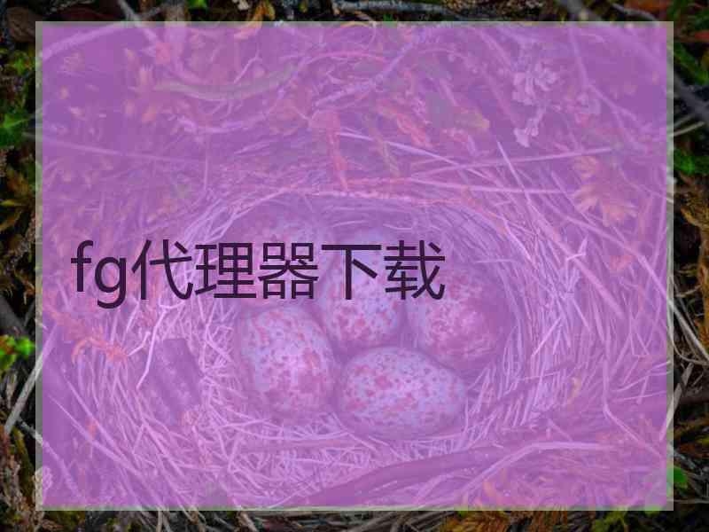 fg代理器下载