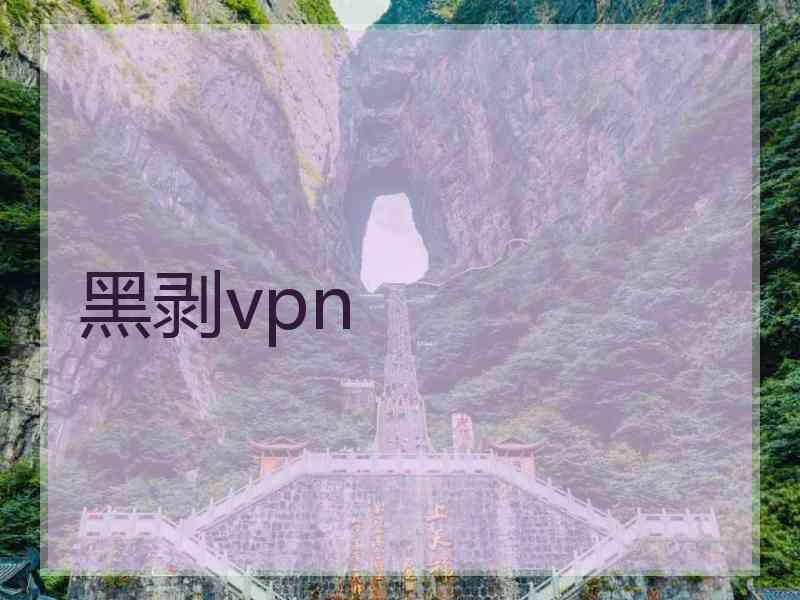 黑剥vpn