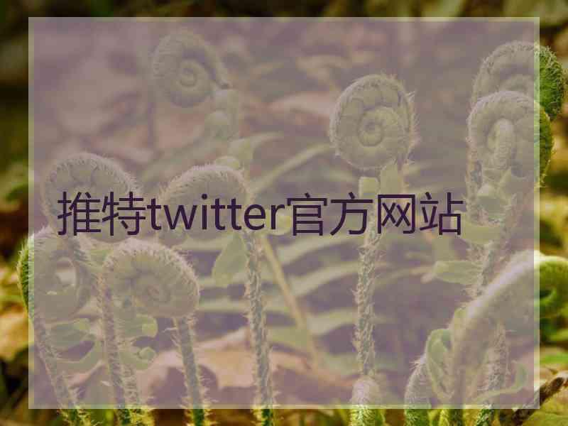 推特twitter官方网站