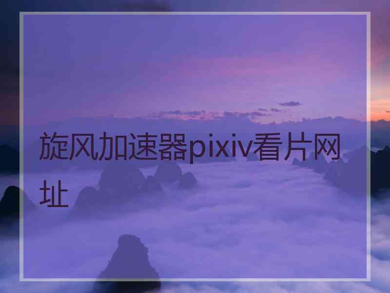 旋风加速器pixiv看片网址