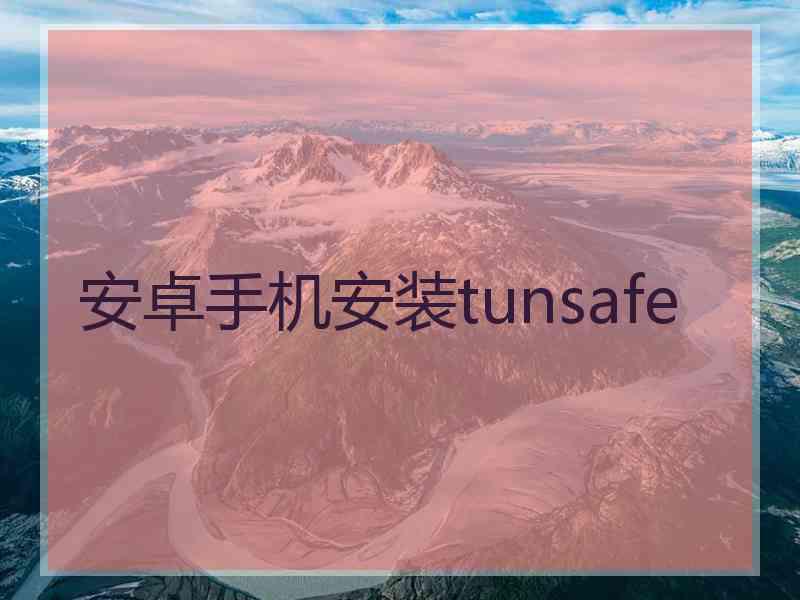 安卓手机安装tunsafe