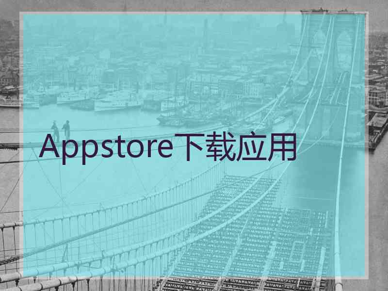 Appstore下载应用