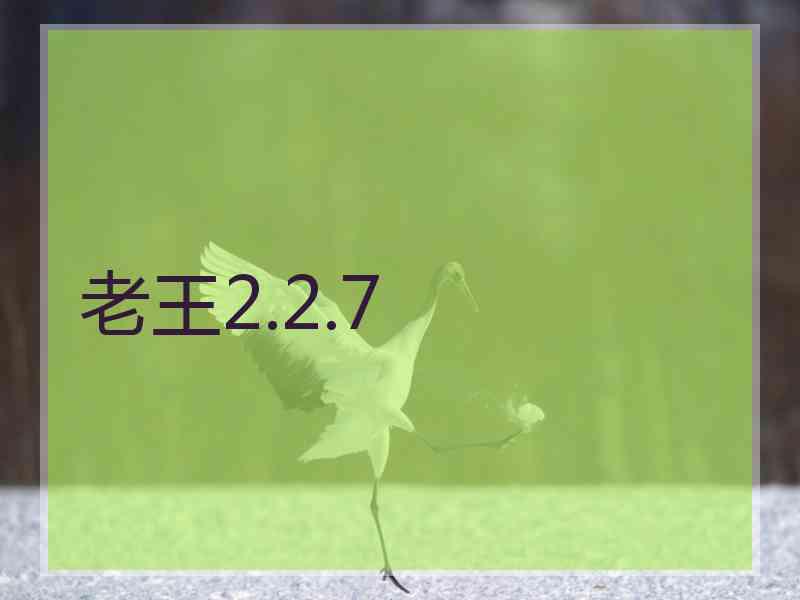 老王2.2.7