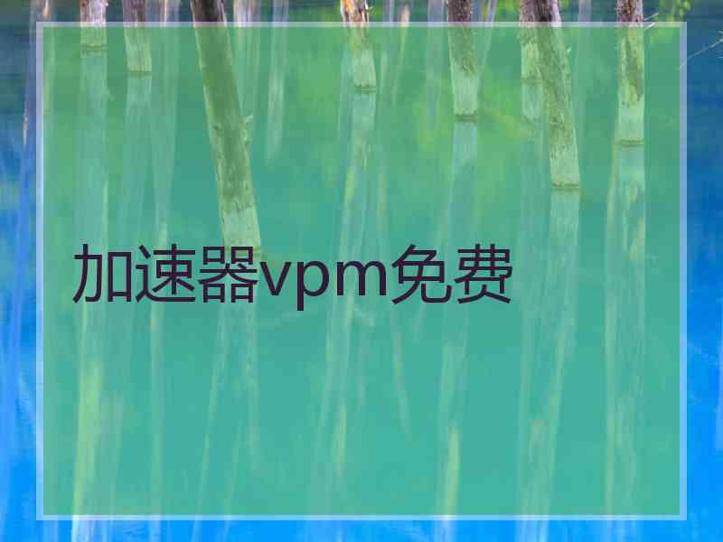 加速器vpm免费