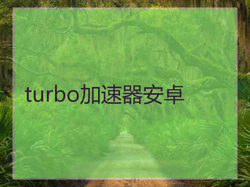 turbo加速器安卓