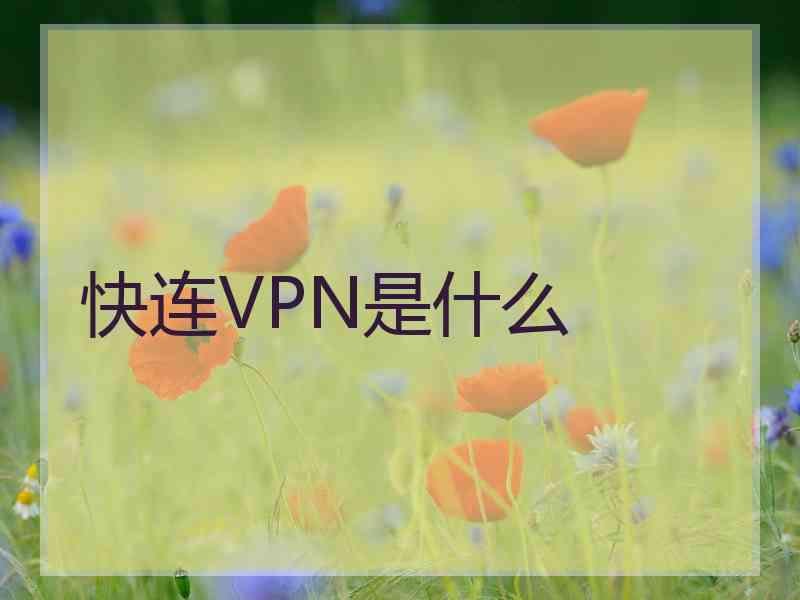 快连VPN是什么