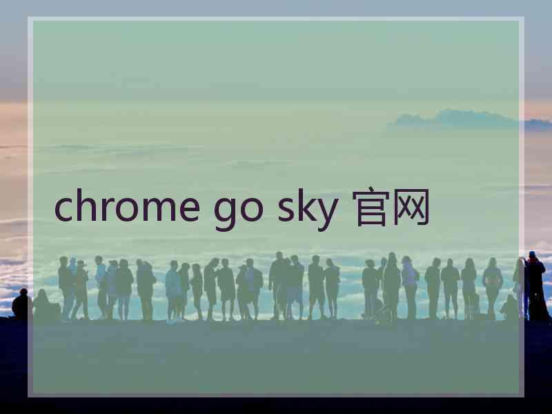 chrome go sky 官网