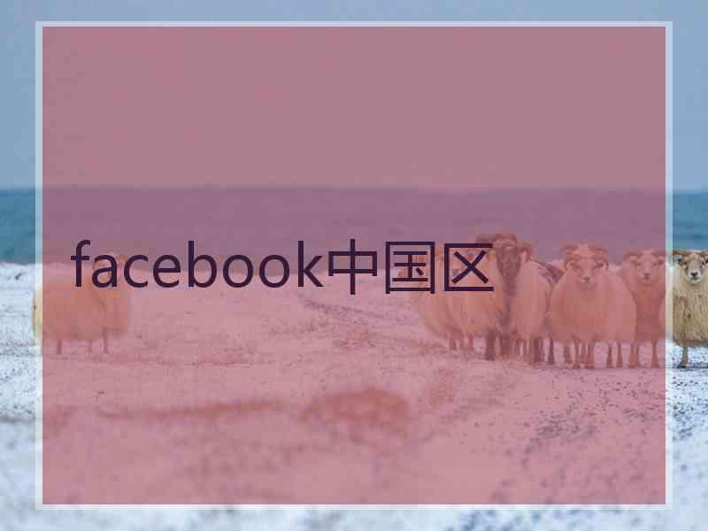 facebook中国区