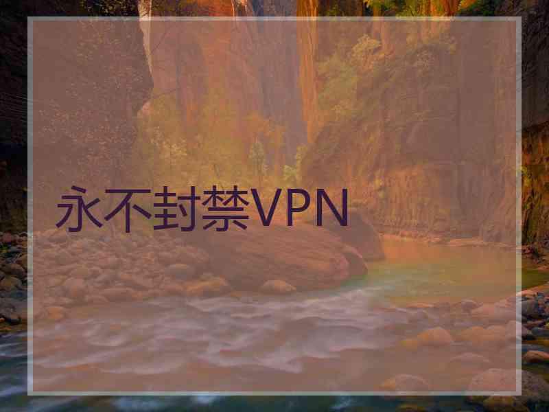 永不封禁VPN