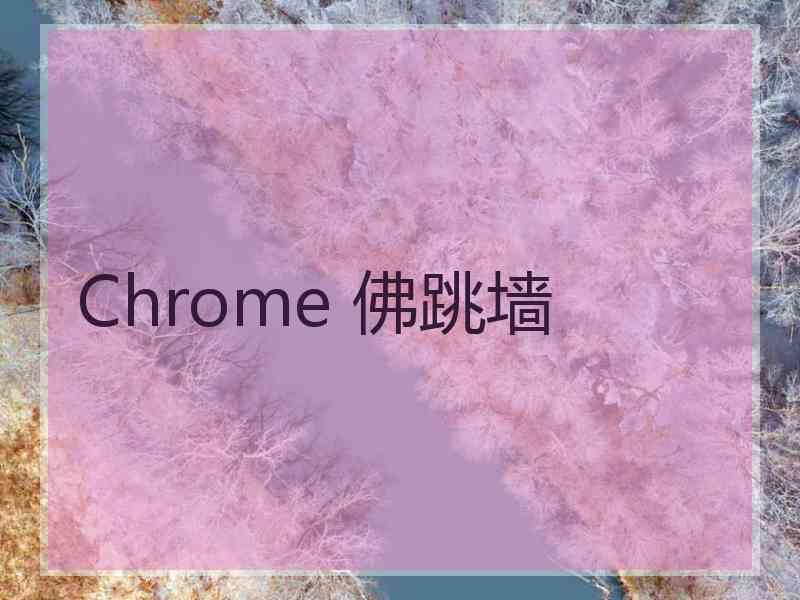 Chrome 佛跳墙