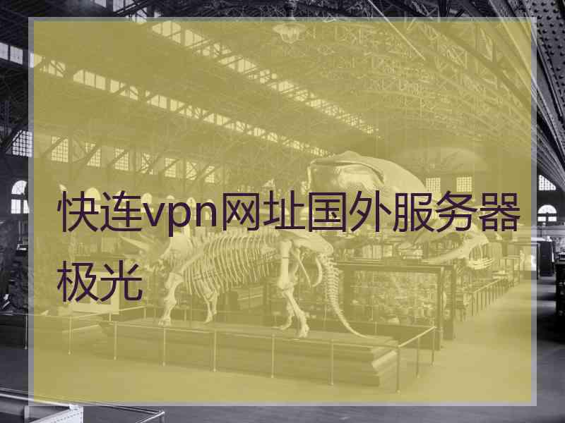 快连vpn网址国外服务器极光