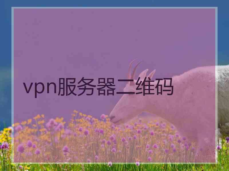 vpn服务器二维码