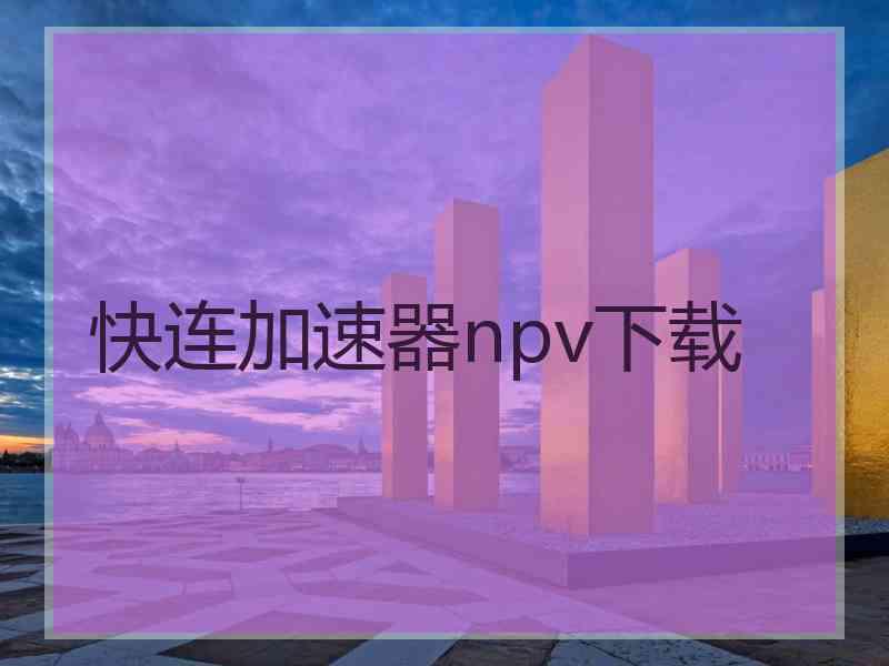 快连加速器npv下载