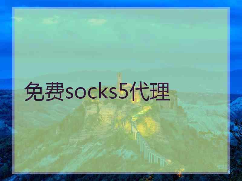 免费socks5代理